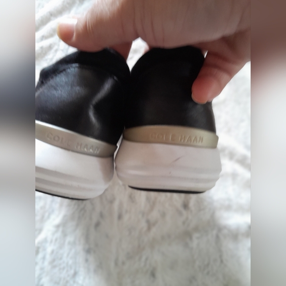 Cole Haan Gray Black Grand OS Ella Studio Lightweight Slip On Sneakers zise 10B - Picture 9 of 14
